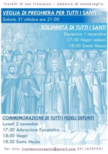 Veglia di preghiera per tutti i Santi @ abbazia di monteveglio